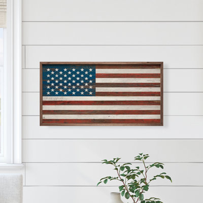 Drapeau américain blanc délavé