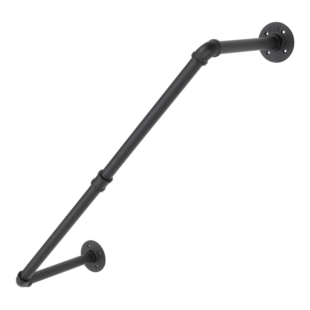 Wall-mounted Industrial Style Clothes Rail