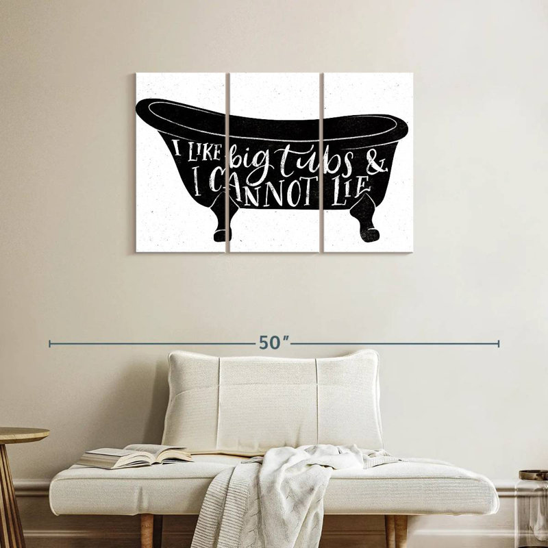 Tergel Bathroom Puns I Black, 24" H x 38" W