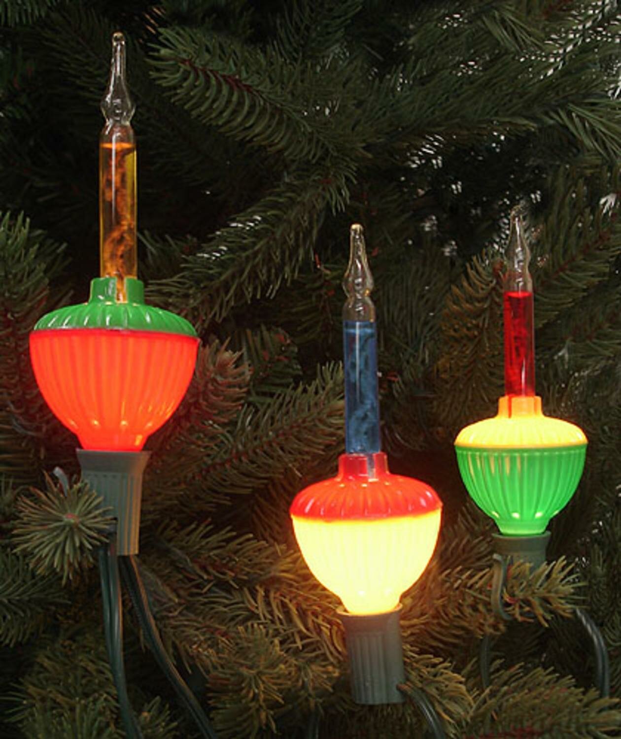 Guirlande lumineuse à bulles de Noël – 2 pièces 9 lumières à bulles  multicolores traditionnelles homologuées UL pour les fêtes de fin d'année,  éclairage de Noël, fil vert : : Outils et Bricolage
