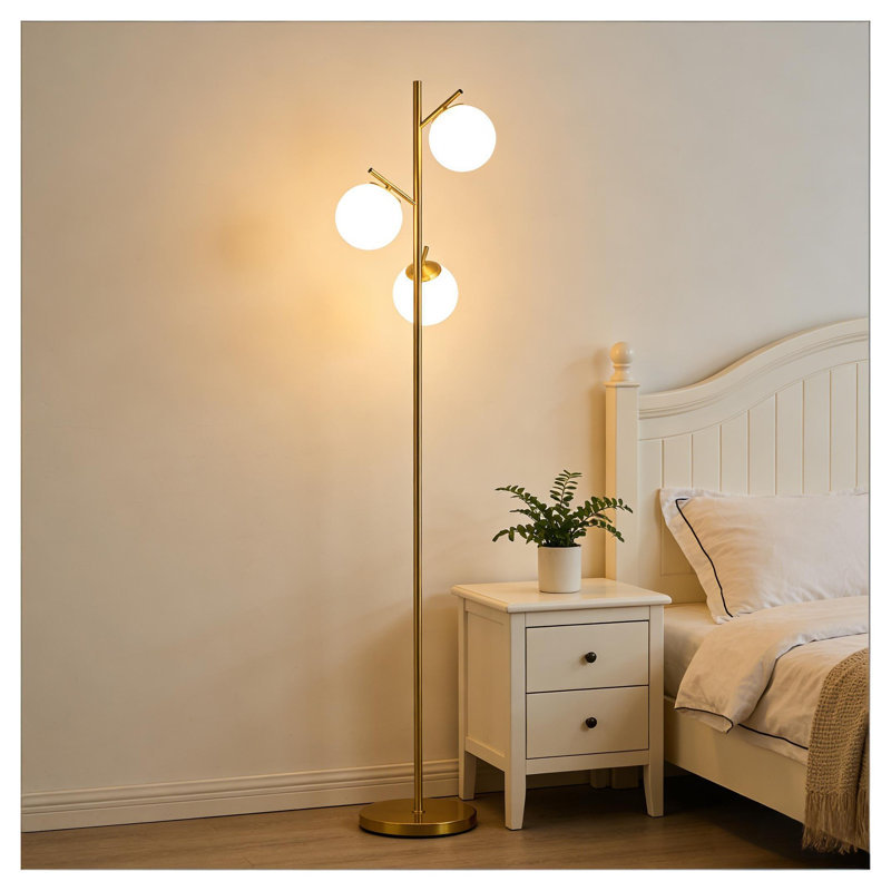 Lampe sur pied à 3 lumières Modern