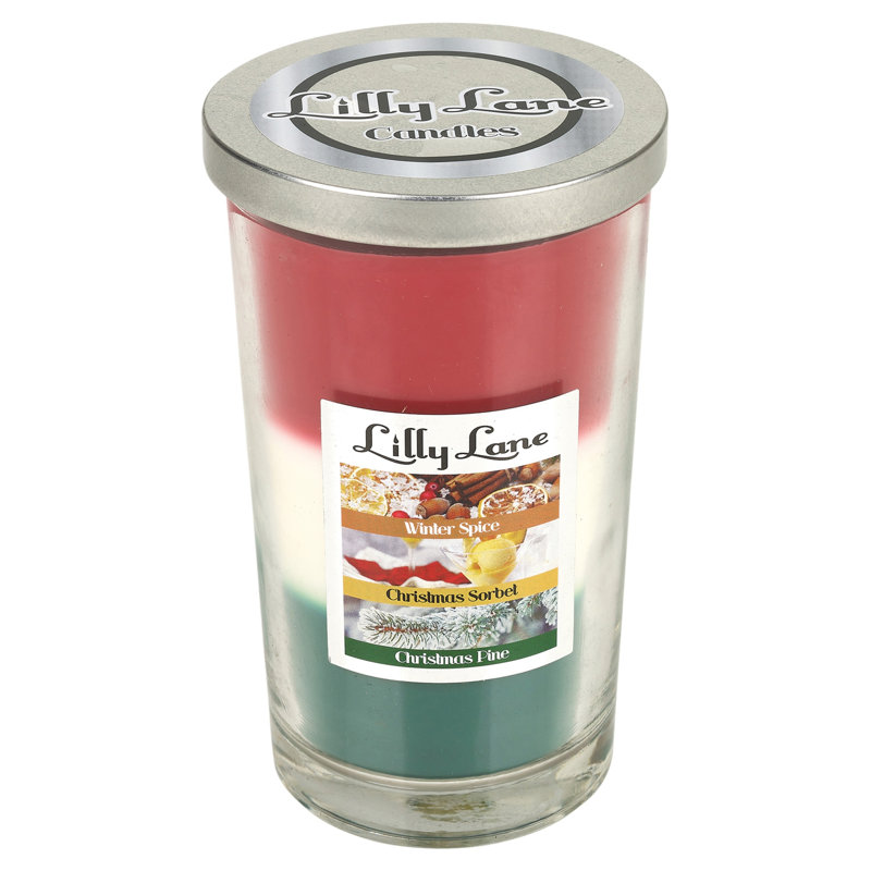Winter Spice, Christmas Sorbet & Christmas Pine Scented Jar Candle