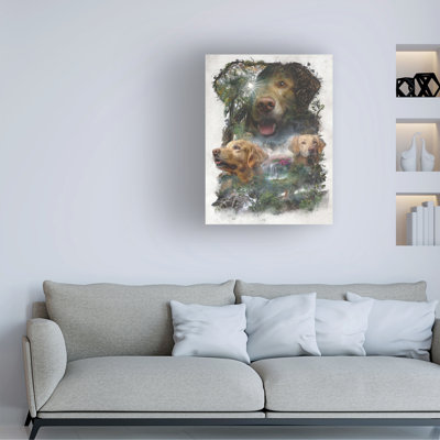 Art sur toile Barrett Biggers Golden Retriever