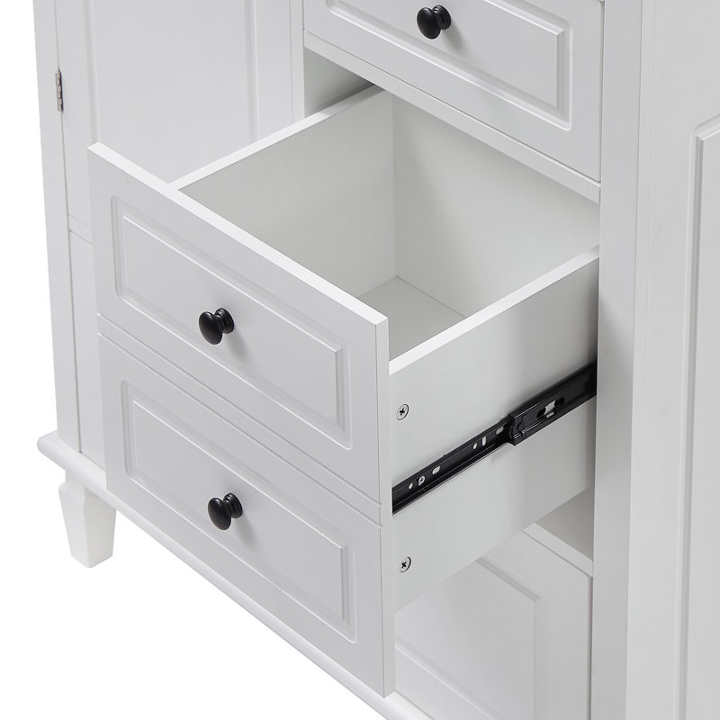 Armoire de salle de bain autoportante 61,8 po Levi