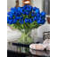 Large Rota Cylinder With Blue Tulips 