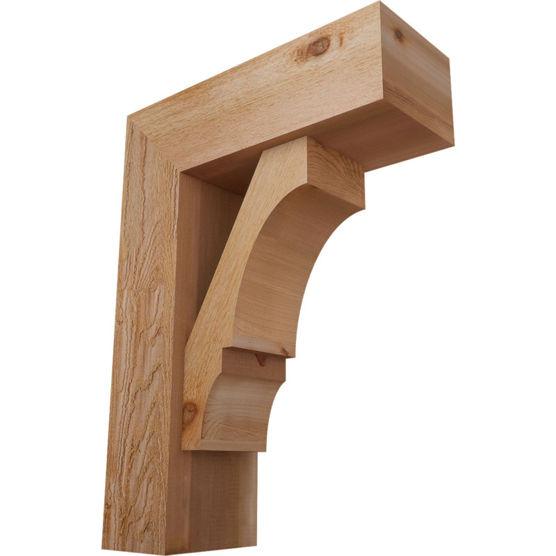 Support de bloc Balboa avec entretoise décalée, 30 x 22, Cèdre rouge occidental de l 8 po (scié brut)