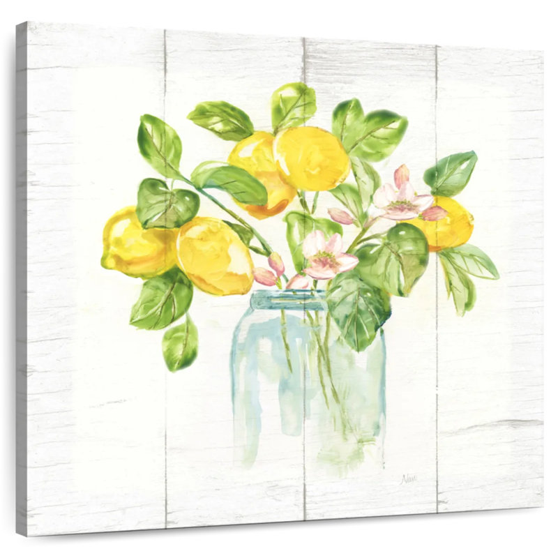Yarlin Lemon Branches I, 16" H x 16" W