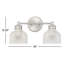 Besima 2 Light Ribbed Dimmable Vanity Light-569223