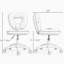 Cute Heart Shaped Teddy Fleece Task Chair, Height Adjustable 360° Swivel Rolling Desk Chair with Silent Wheels, Vanity Makeup Chair for Home Bedroom Study