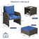 Ensemble de conversation pour terrasse 2 personnes avec coussins et repose-pieds Mapleview
