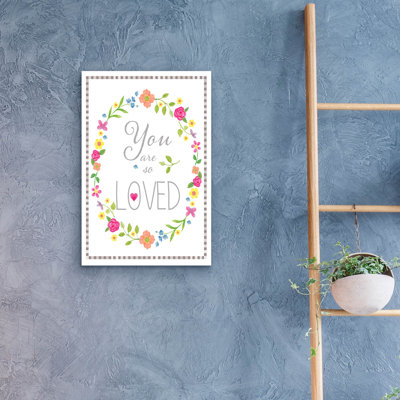  'Loved G' by Fiona Stokes-Gilbert Acrylic Glass Wall Art, 16" x 24"