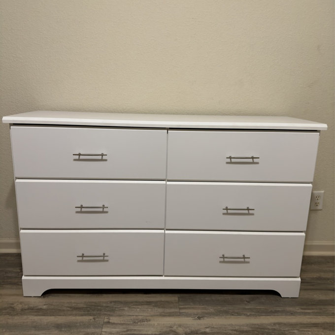 Bedroom Dresser Storkcraft Brookside 6-Drawer Double Dresser, White -  GREENGUARD Gold Certified, Kids & Nursery Chest Of Drawers