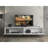 Modern White TV Stand with Metal Legs, 78.7 x 18.5 x 15.7 inches | Durable 100% Chipboard, 0.7-inch Thickness | Wall-Mountable Design, Multiple Shelves | Sleek, Stylish Furniture for Living Room & Entertainment Spaces
