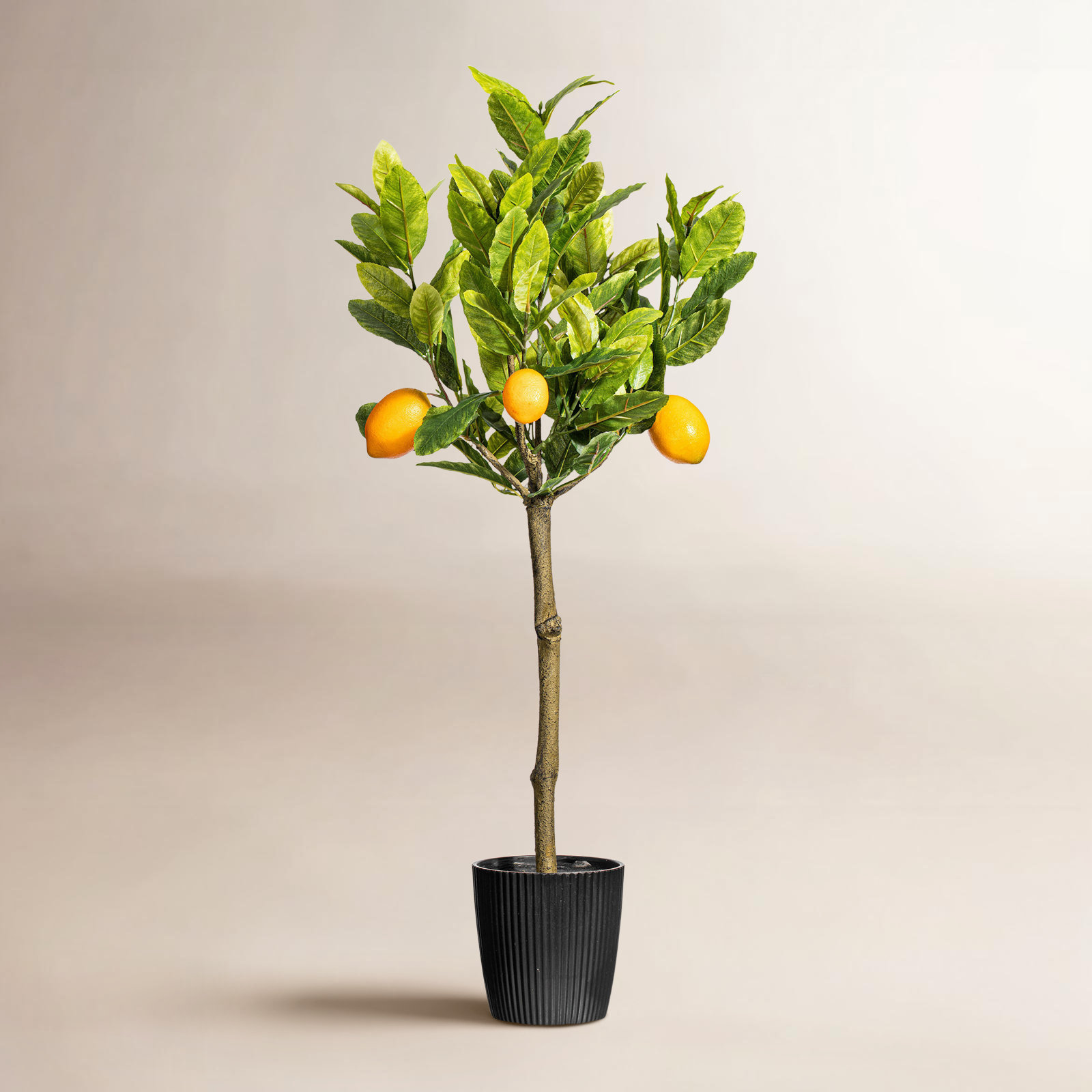 Artificial Potted Lemon Tree, 36" H x 20" W x 20" D