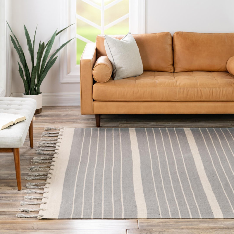 Tapis en coton Yellville, Carré 7 pi 1 po