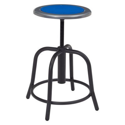 Adjustable Height Ergonomic Lab Stool with Footrest