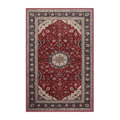 Machine Washable Persian Brown Area Rug