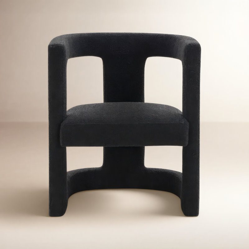 Baadur Barrel Chair, Pink Velvet