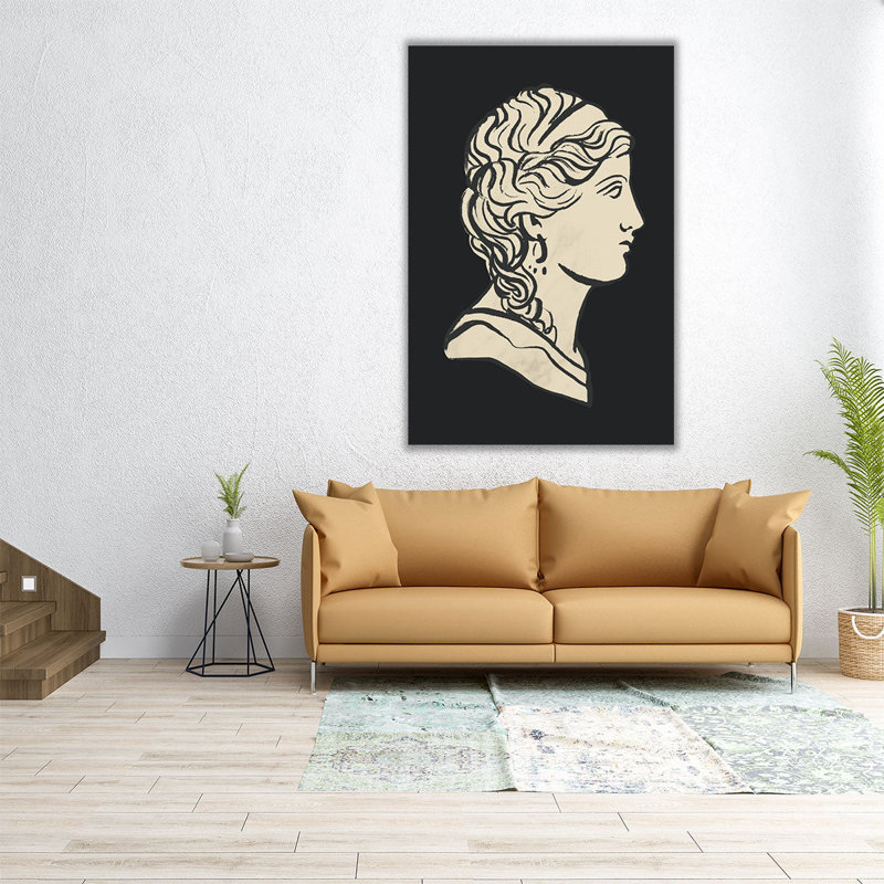 «Greek Statuary III», reproduction d'art sur toile, H 18 po x l 12 po