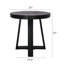 Table d'appoint ronde en bois, table de bout moderne à structure ouverte géométrique-133488674