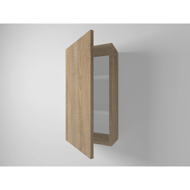 Duane Wall Bathroom Cabinet, Medium Brown