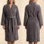 Peignoir 100% coton éponge gris foncé-2119055435
