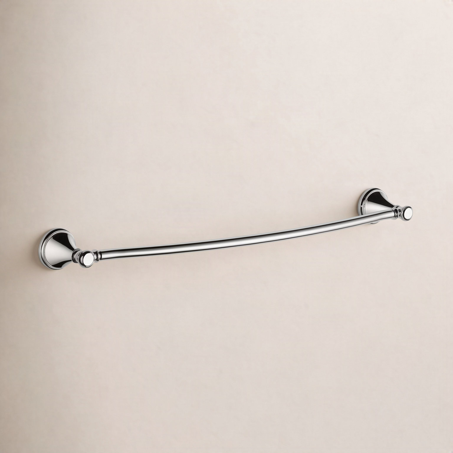 Cassidy™ 24" Wall-Mounted Towel Bar, Chrome, 3.62'' H X 24.06'' L X 4.53'' D