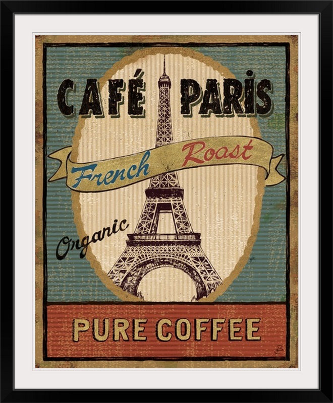 « ii », reproduction d’impression sur brissonnet, Coffee Blend Lael, H 23 po x l 20 po x P 1 po, Cadre noir