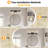 22'' 3-Light Matte Black Bathroom Vanity Light with Glass Shade-814337470-866321956