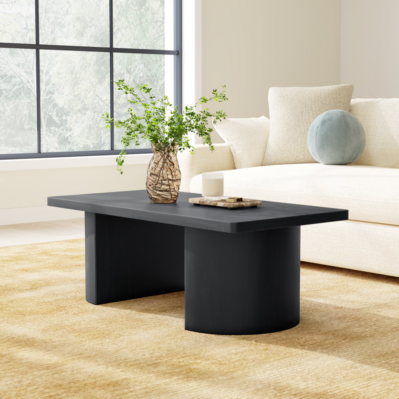 Moscow Solid Wood Coffee Table, Black