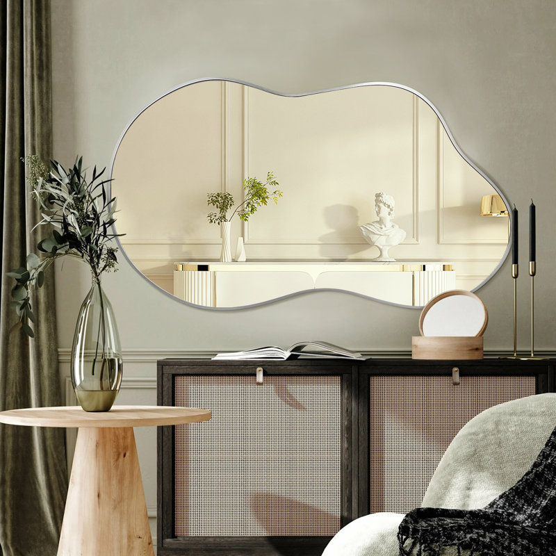 Miroir d'appoint 26 po x 46 po, Argent, 26 po x 46 po