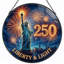 Panneau de fenêtre en verre pour décoration intérieure Liberty Light USA 250th Anniversary ， 7,8H-126676415