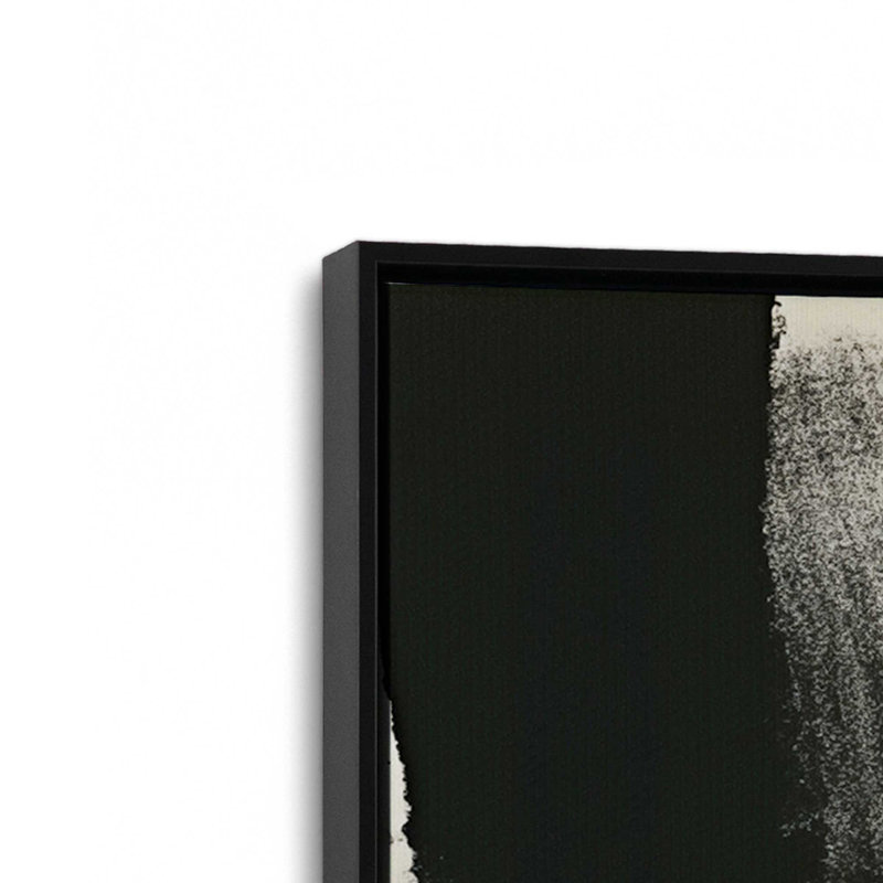 Toile roulée gris anthracite Whisper II, H 30,75 po x l 20,75 po x P 1,75 po, Cadre noir satiné