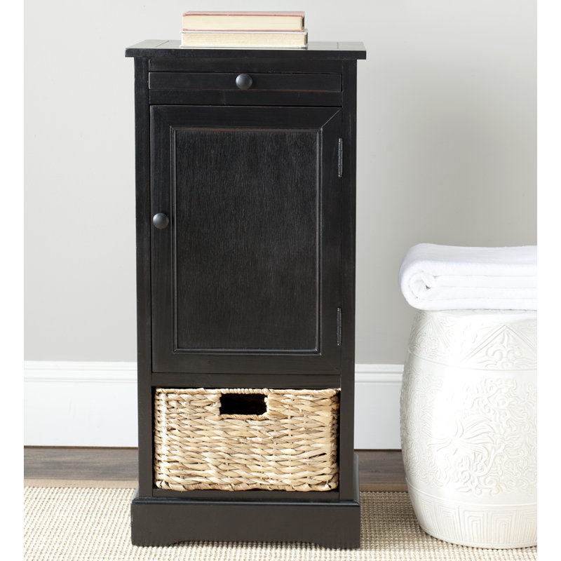 Nikolas 1 - Drawer Chest of Drawers, Distressed Black