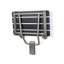 22-inch x 15-inch ADA Folding Wall Mount Bathroom Shower Seat Bench, Black Slatted Phenolic Seat