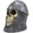 Medieval Knight Skull with Helmet and Head