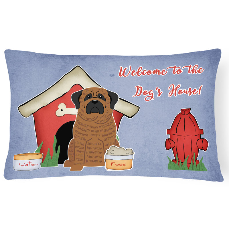 Coussin lombaire intérieur/extérieur moderne dog house, Brun