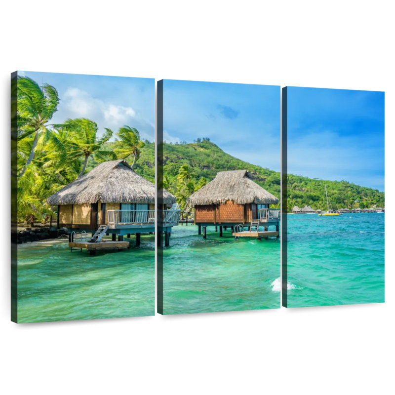 Gillard Bora Bora Beach House, H 28 po x l 45 po