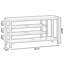 Banc en bois massif Burlywood-738342653
