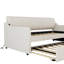 Lit de jour simple avec couchette et Interface - Teinte beige pliable