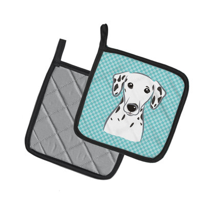 Cuisinier poignée dalmatien caroline trésors Checkerboard