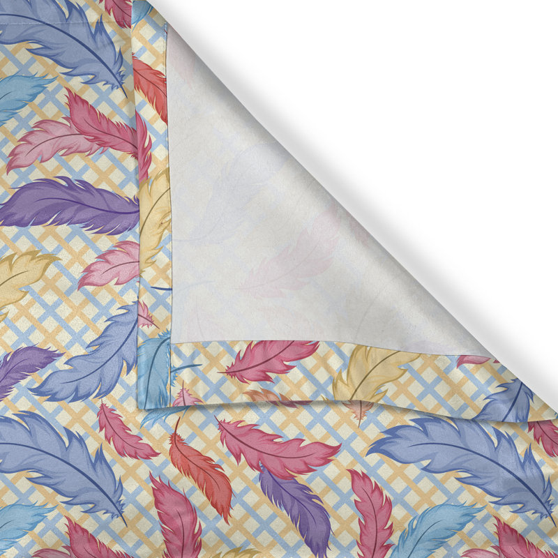 Multicolore rideaux décoratifs pour fenêtre à 2 panneaux avec œillets East Urban Home Feathers, L 50 po x L 108 po