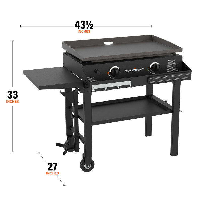 Blackstone 28" Griddle with Front Shelf and Soft Cover - Thumbnail 4
