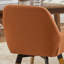 Chaises de salle à manger pivotantes en lin l 22,83 po Rayshawn-44368898