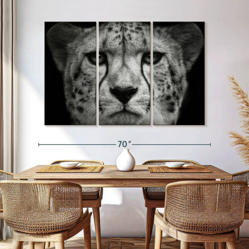 Brampt Wild Cat Portrait, 42" H x 65" W