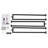 3 Pack Shape 36.02" Stair Balusters With Adjustable Top Bracket-105653435