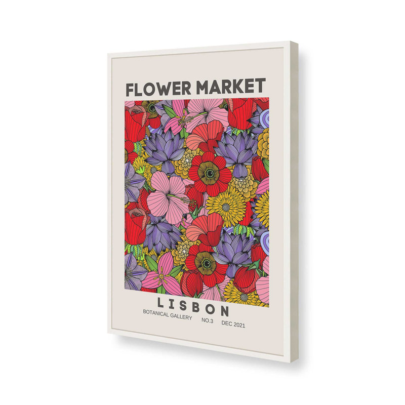 «Lisbon in Bloom», impression, Blanc opaque, H 15 po x l 12 po