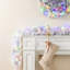 9' Pre-Lit Snow Flocked White Pine Christmas Garland with Lights and Timer