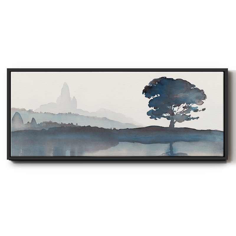 Silhouette sereine II - toile encadrée, H 8 po x l 20 po