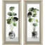 HomeRoots (lot de deux), art mural simple encadré en verre argenté